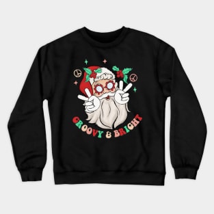 Groovy & Bright Hippie Santa Claus Crewneck Sweatshirt